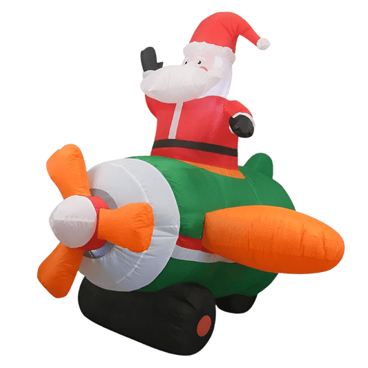 Santa cruising high in an Airplane Inflatable - 180cm