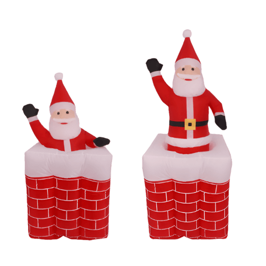 Santa in Chimney Pop-Up Inflatable - 160cm
