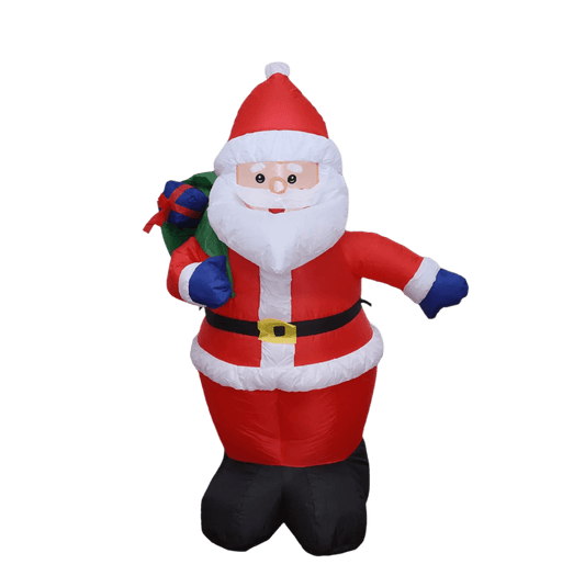 Santa with Gift Sack Inflatable - 120cm