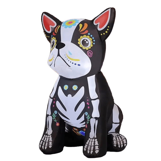 Skeleton Day of the Dead Dog Inflatable - 150cm