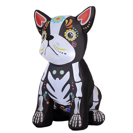 Skeleton Day of the Dead Dog Inflatable - 150cm