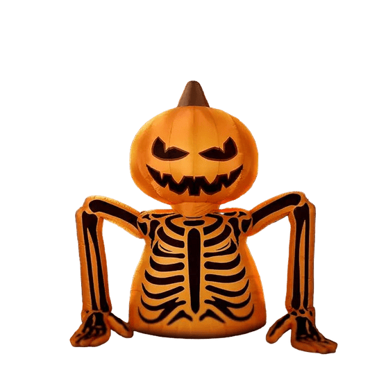 Skeleton Pumpkin Monster Inflatable - 170cm