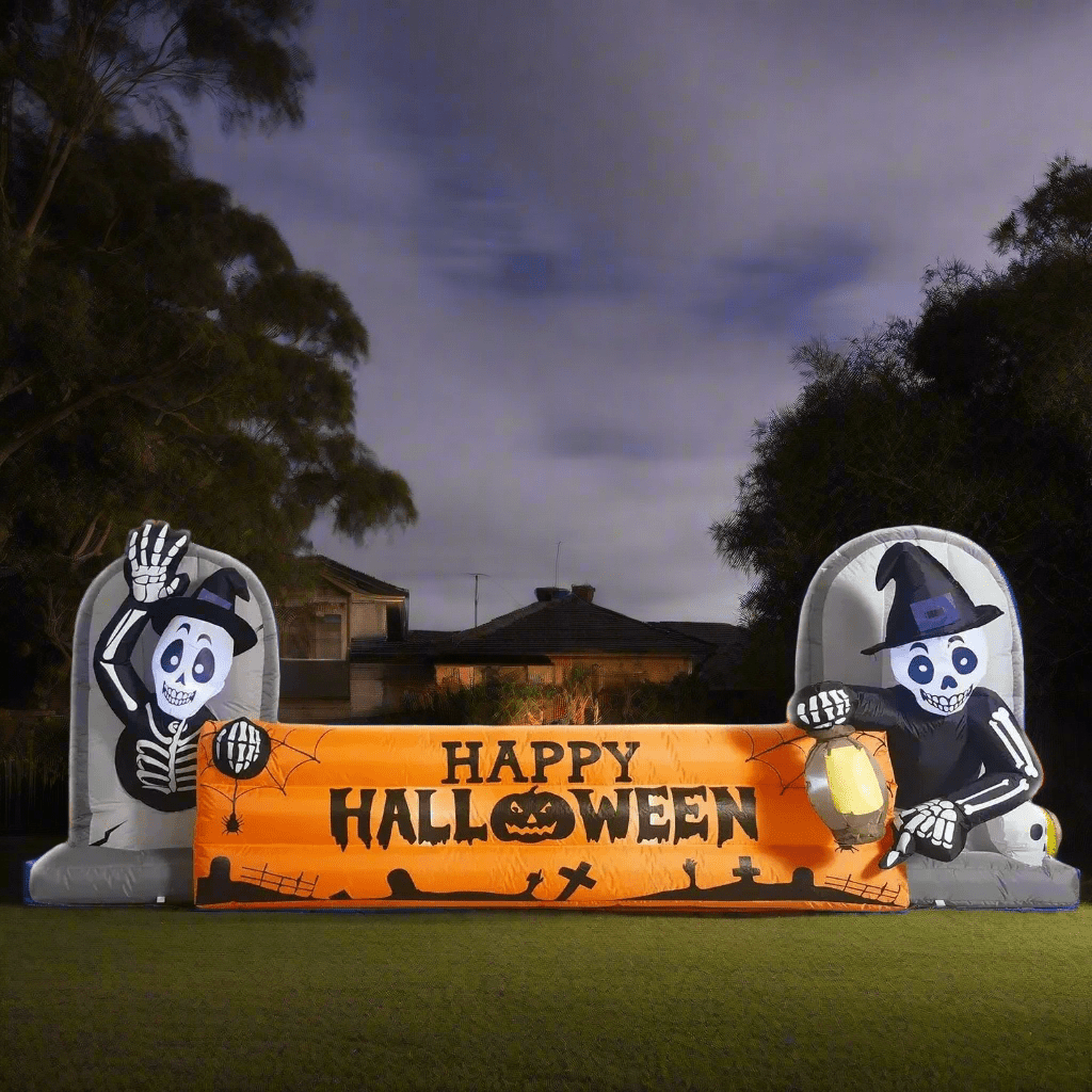 Skeletons & Tombstones Halloween Arch - 330cm