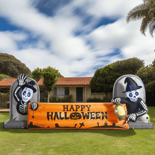 Skeletons & Tombstones Halloween Arch - 330cm