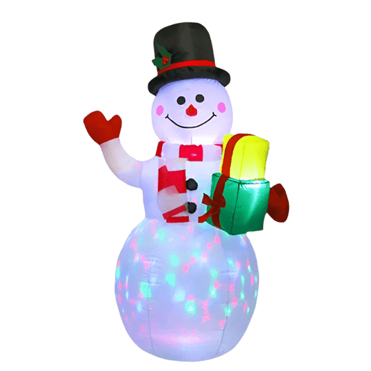 Snowman with Gifts and Lights Inflatable - 150cm