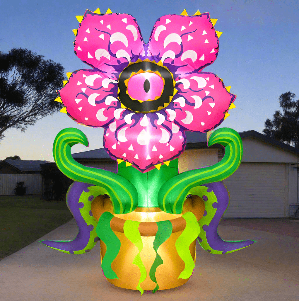 Spooky Halloween Monster Flower Inflatable - 180cm