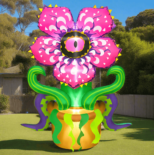 Spooky Halloween Monster Flower Inflatable - 180cm