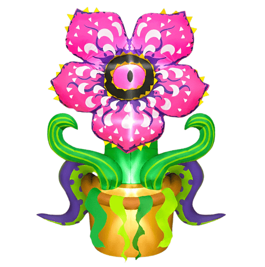 Spooky Halloween Inflatable Monster Flower - 180cm