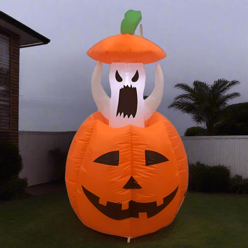 Surprise Ghost & Pumpkin Duo Inflatable - 120cm