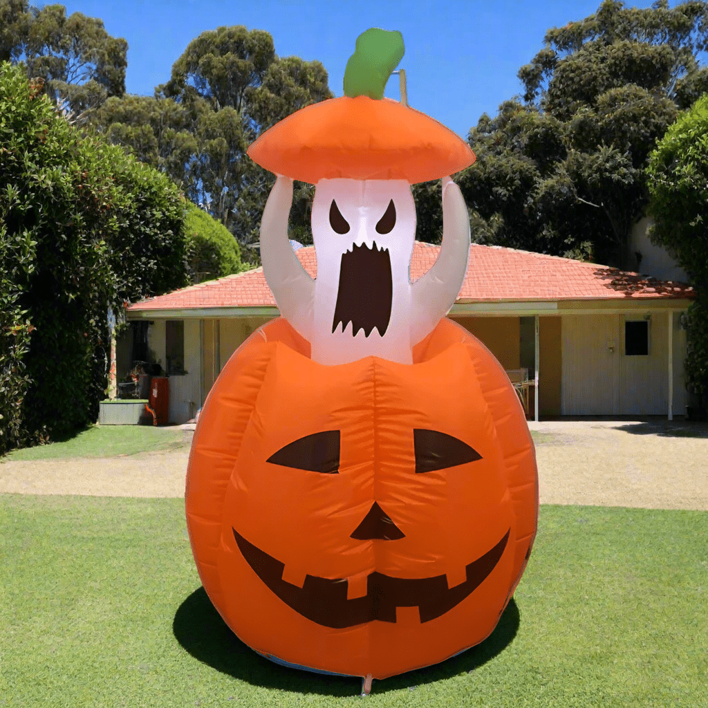 Surprise Ghost & Pumpkin Duo Inflatable - 120cm