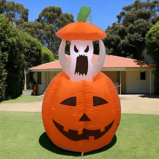 Surprise Ghost & Pumpkin Duo Inflatable - 120cm