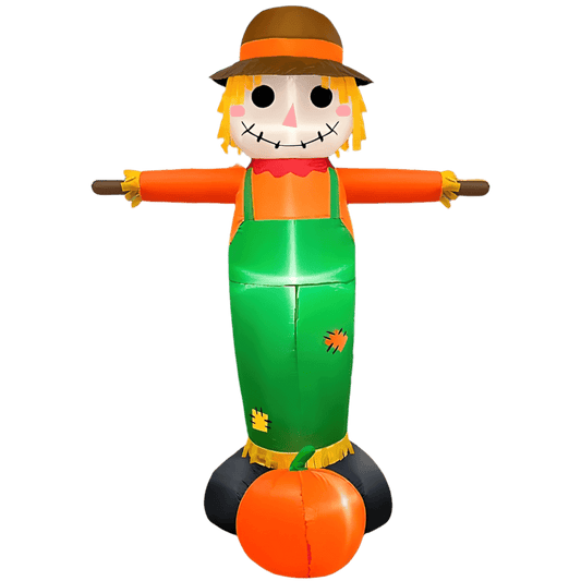 Thanksgiving Scarecrow with Pumpkin Inflatable - 200cm