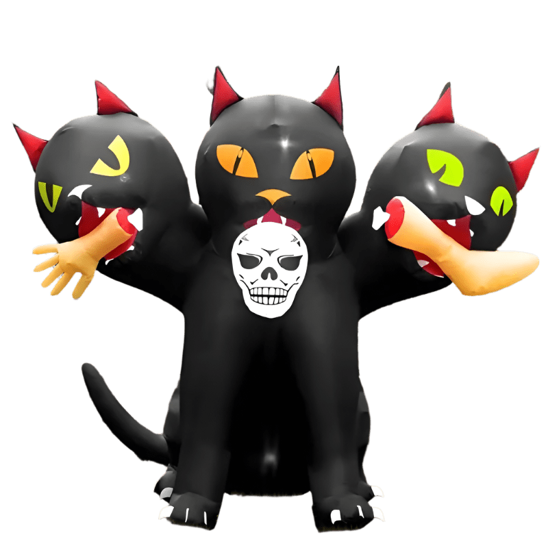Three - Headed Halloween Cat - 180cm