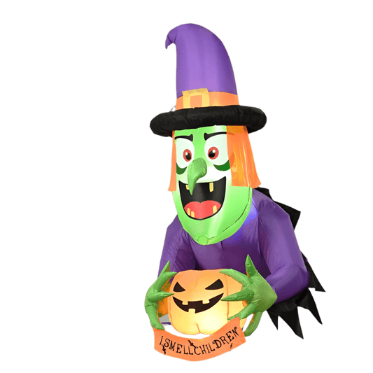 Witch with Candy - Holding Pumpkin - 135cm